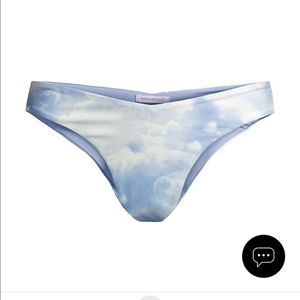 Weworewhat Delilah Swim Bottom in Clouds Powder Blue